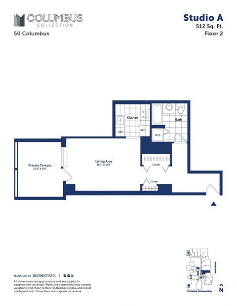the typical studio a floor plan of studio a 301 sq ft